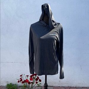 Chase Charcoal Gray Hooded Long Sleeve Shirt